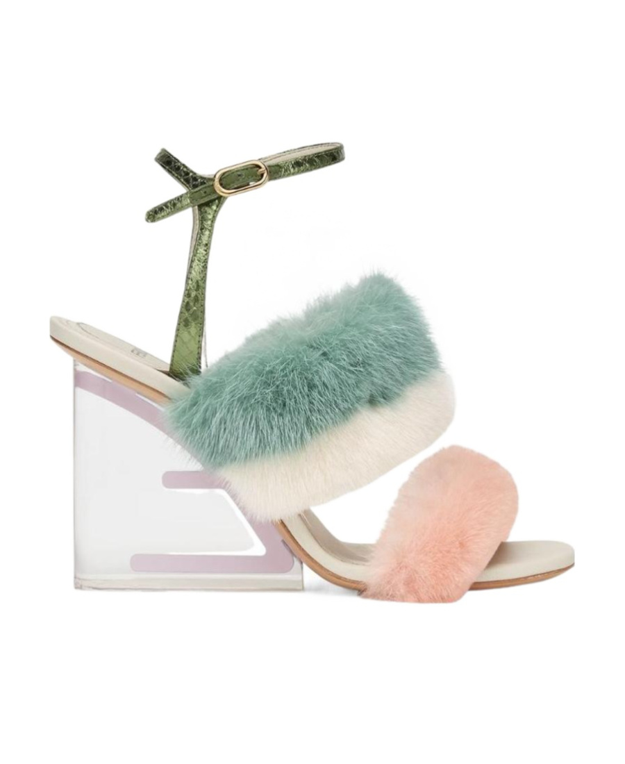 Fendi Women's First Heeled Sandals | Size 36 | 8x8275ai12 Color F1h01 In Multicolor