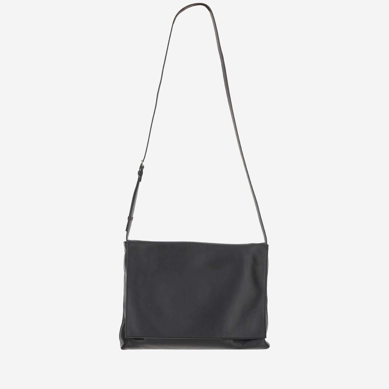 The Row Square Shoulder Bag In Black