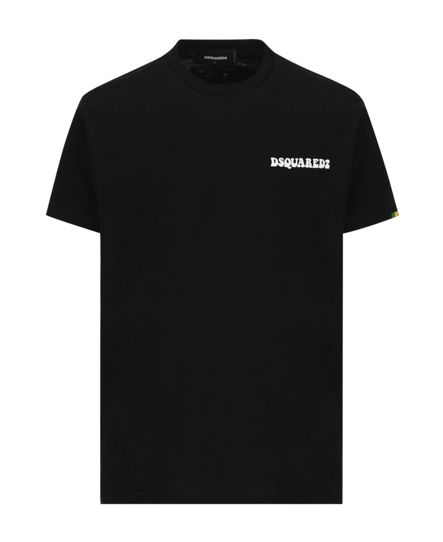 Dsquared2 Ducati Cigarette Fit Cotton T-shirt In Black
