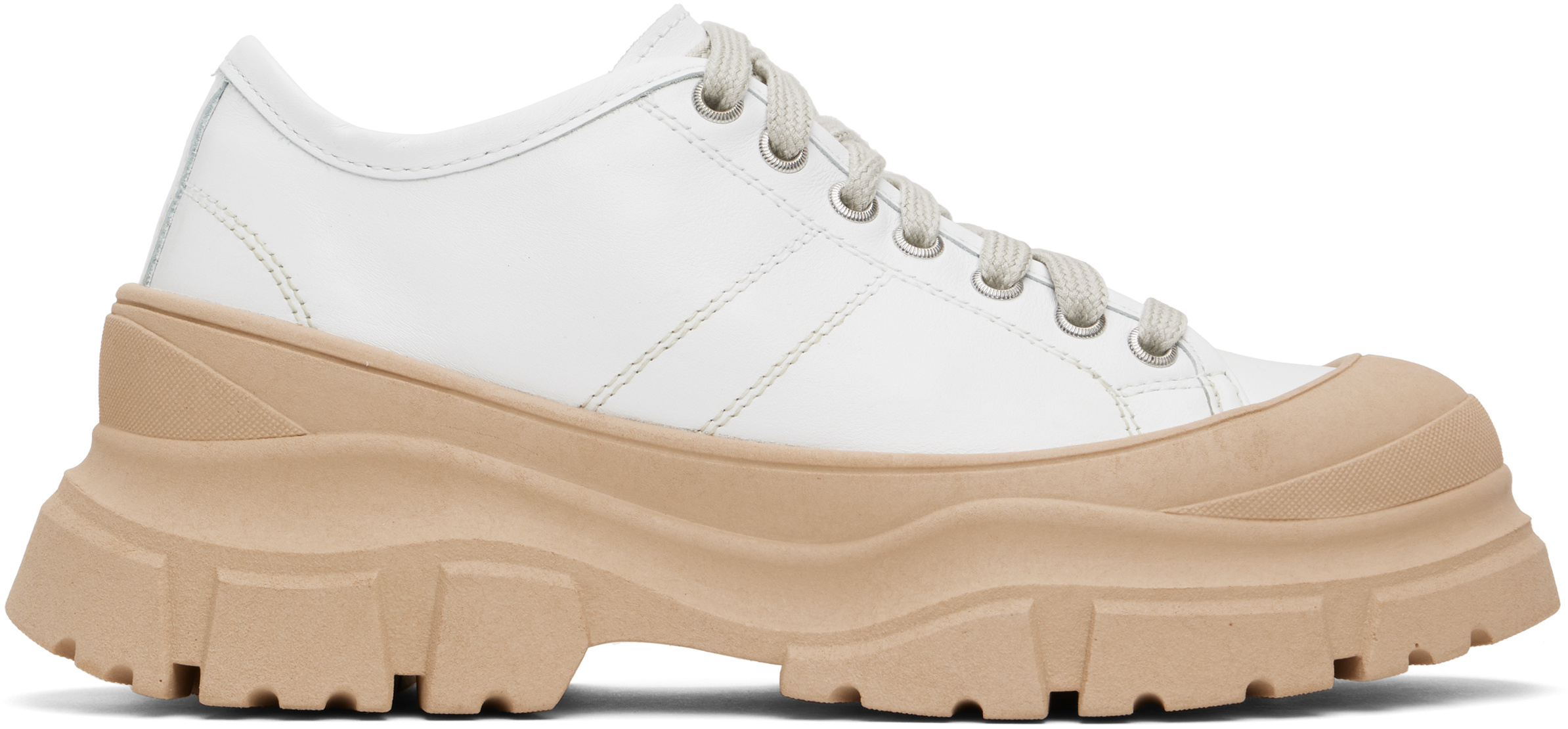 Sofie D'hoore Leather Sneakers In Nude