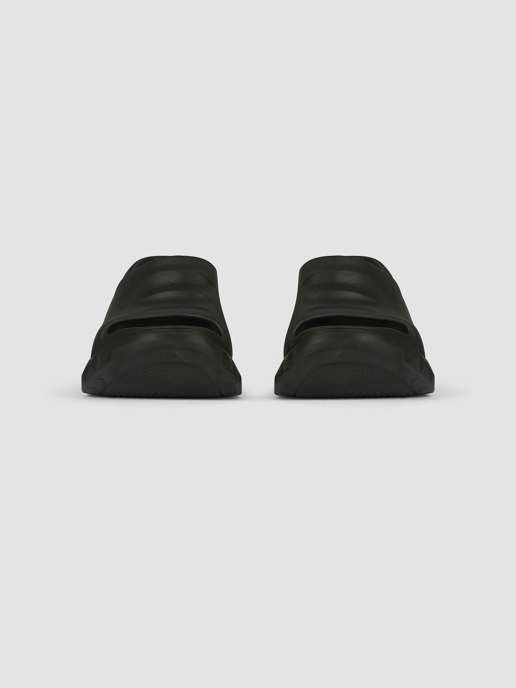 Givenchy Marshmallow 105 Platform Wedge Sandals In Black