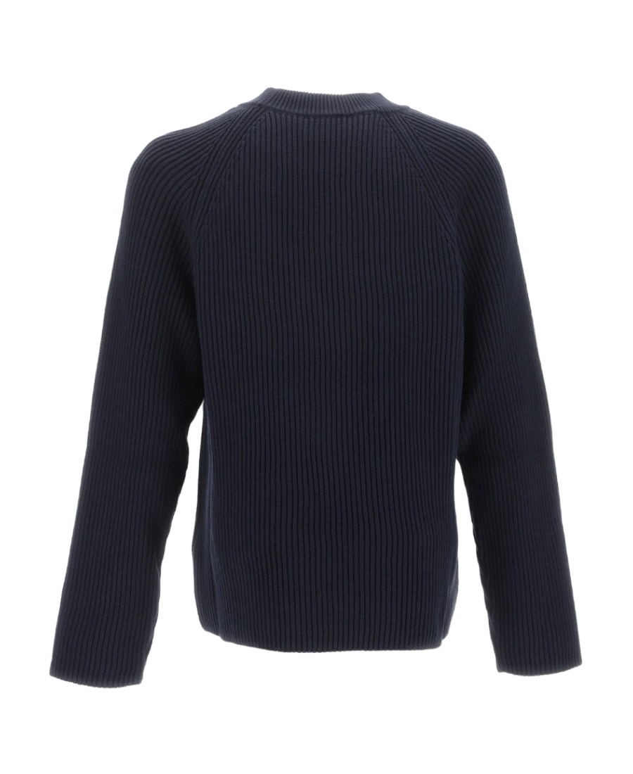 Ami Alexandre Mattiussi Ami Crewneck Knitted Jumper In Black