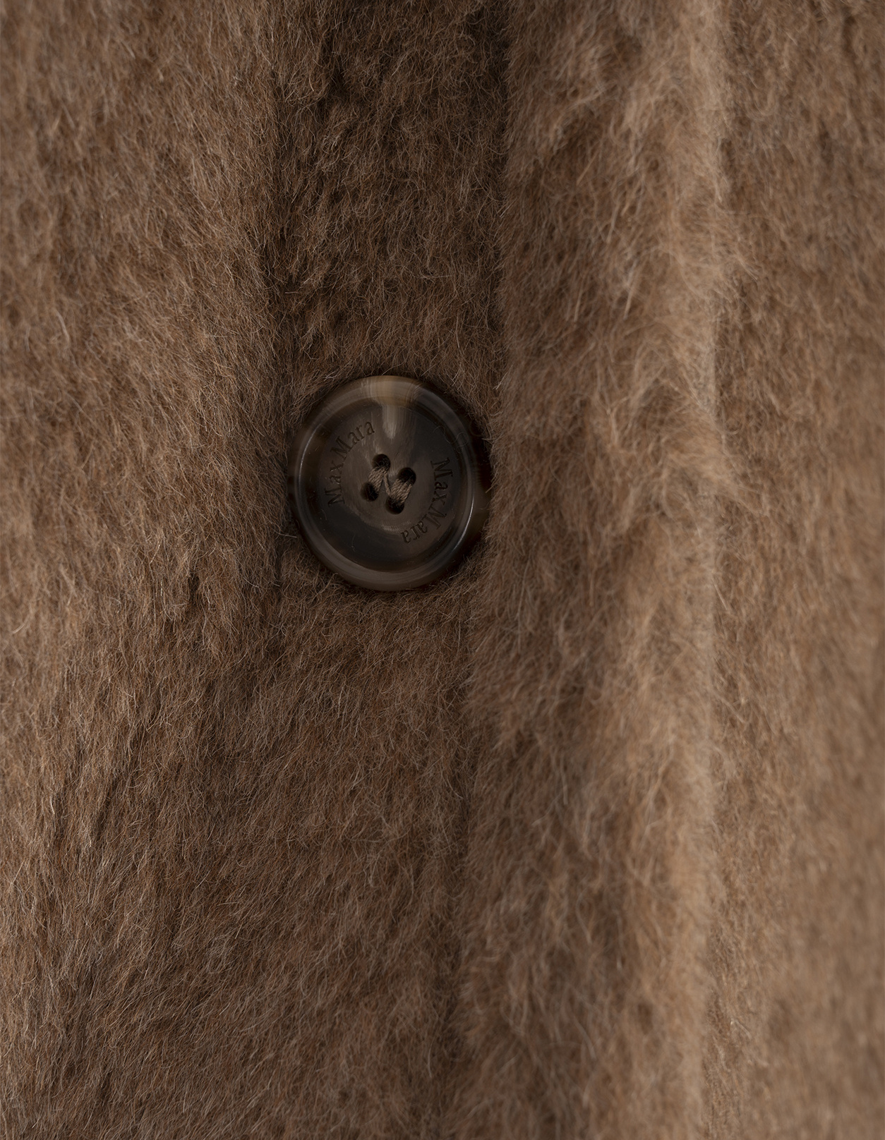 Max Mara V-neck Cape In Brown