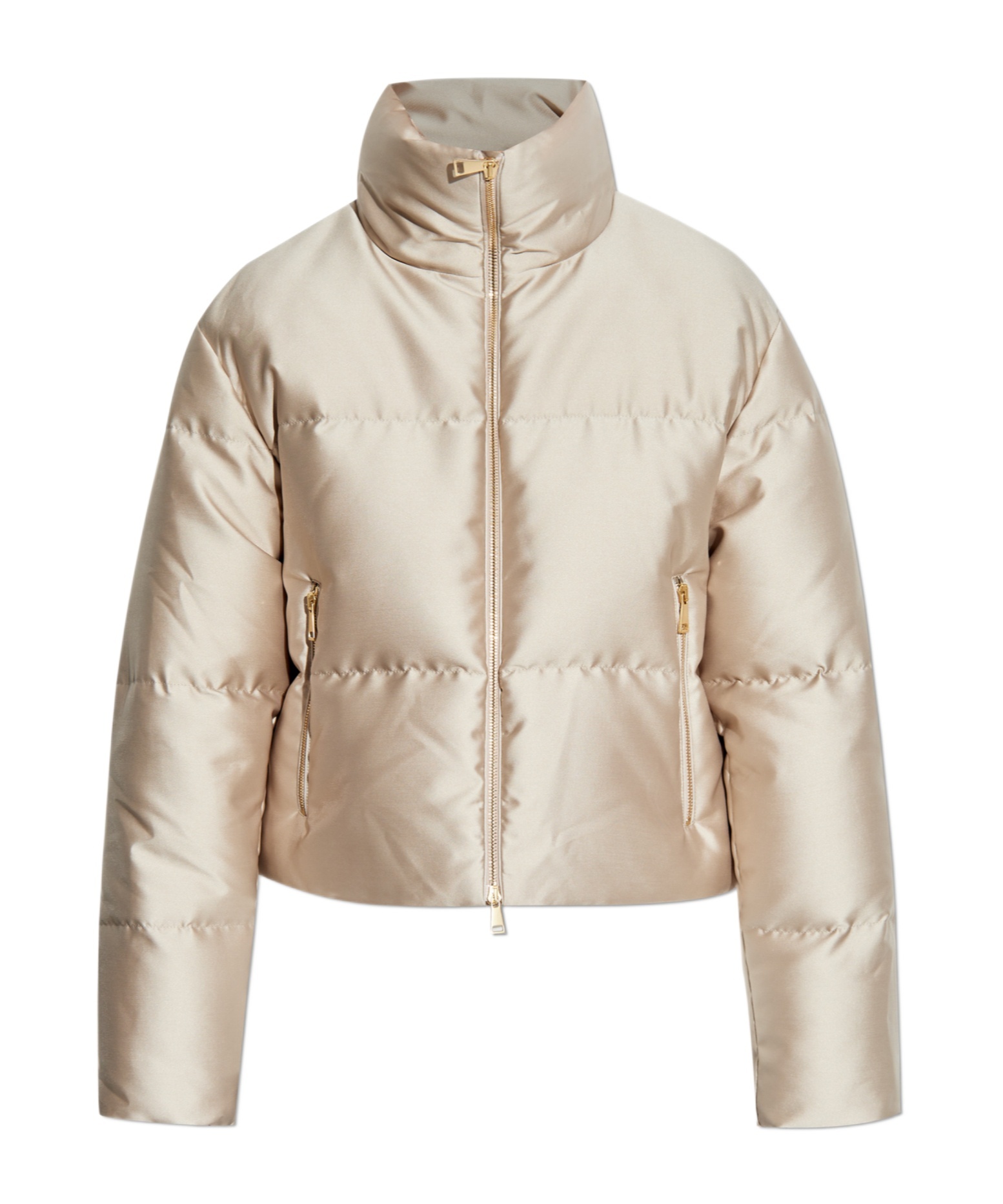 Moncler Bonnelles Quilted Down Jacket In Nude