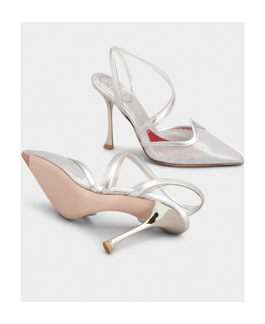 Roger Vivier 100mm Metallic-effect Pointed Pumps In White