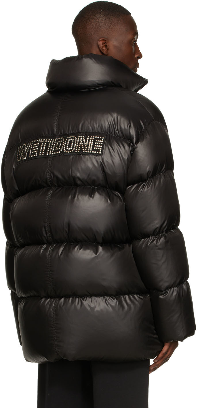 We11 Done Quilted Down Jacket In Black