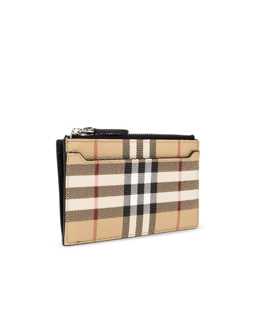 Burberry Check-print Card Holder In Multi
