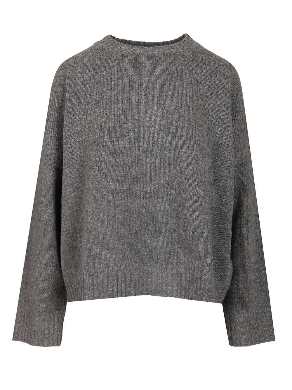 Weekend Max Mara Sibari Crewneck Jumper In Gray