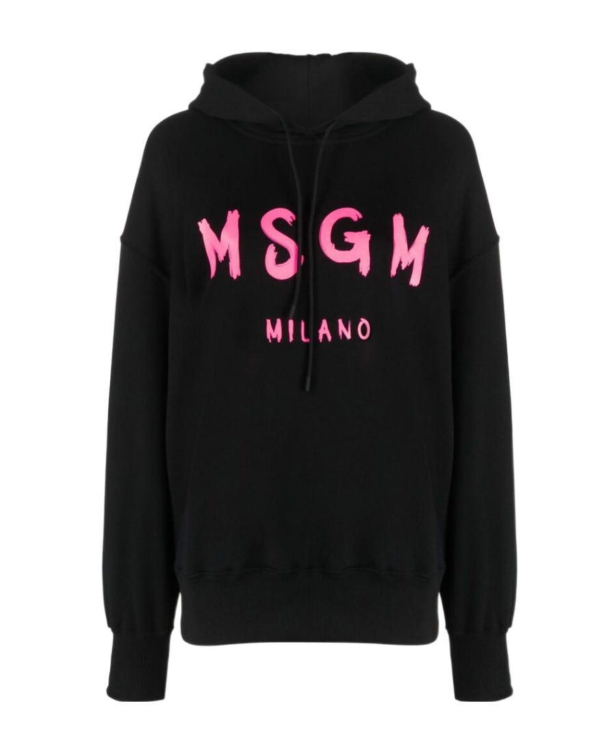 Msgm Logo-print Sweatshirt In Black