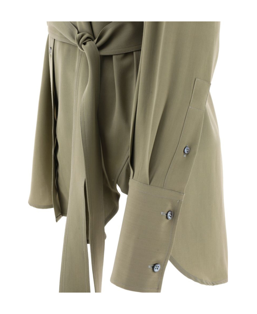 Studio Nicholson Long-sleeved Strap Shirt In Nude