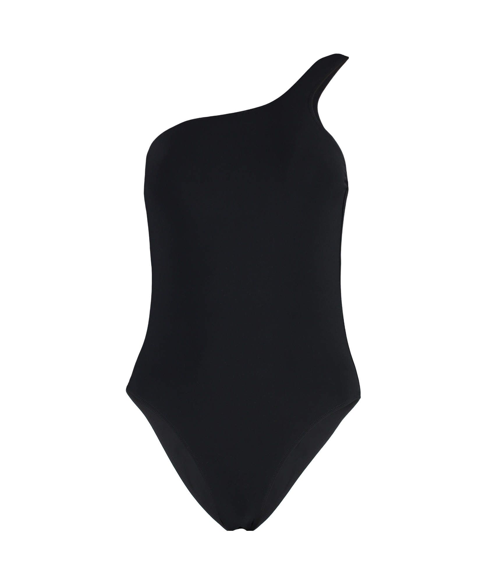 Shop Isabel Marant Étoile Sage One-shoulder Swimsuit In Black