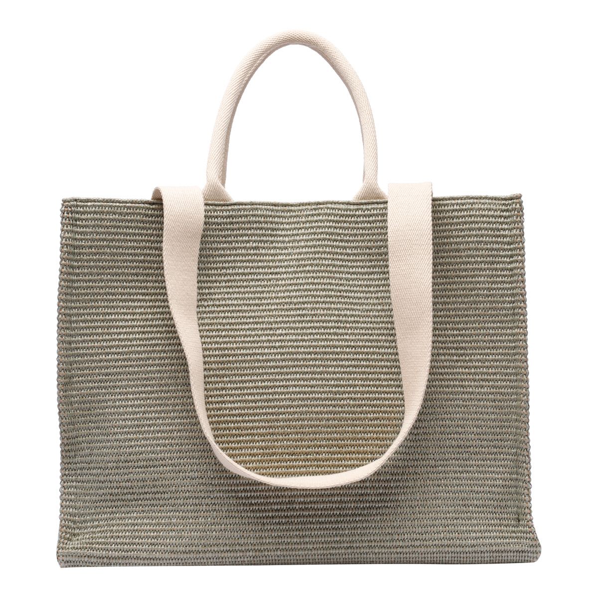 Marni Large Raffia Effect Tote Bag In Multicolor