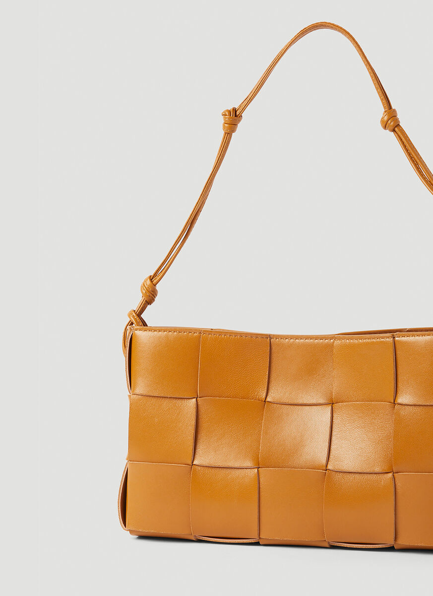 Bottega Veneta Cassette Shoulder Bag In Orange
