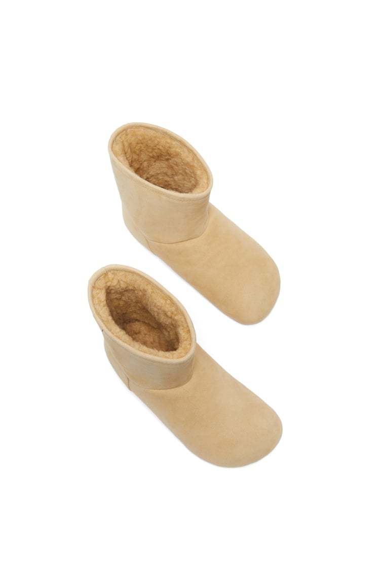 Loewe Lago Short Boots In Nude