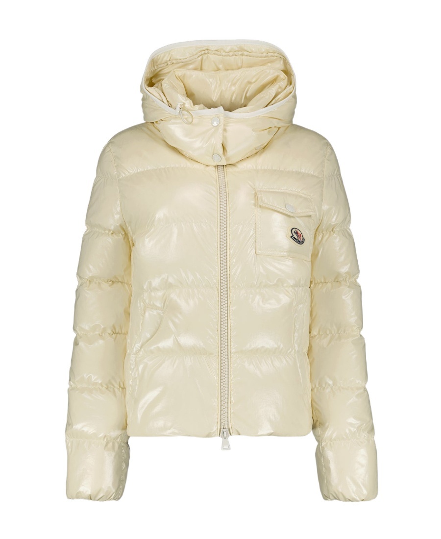 Moncler Andro Hooded Jacket In Nude