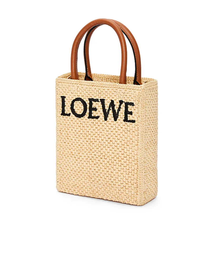 Loewe Logo Shoulder Bag In Nude