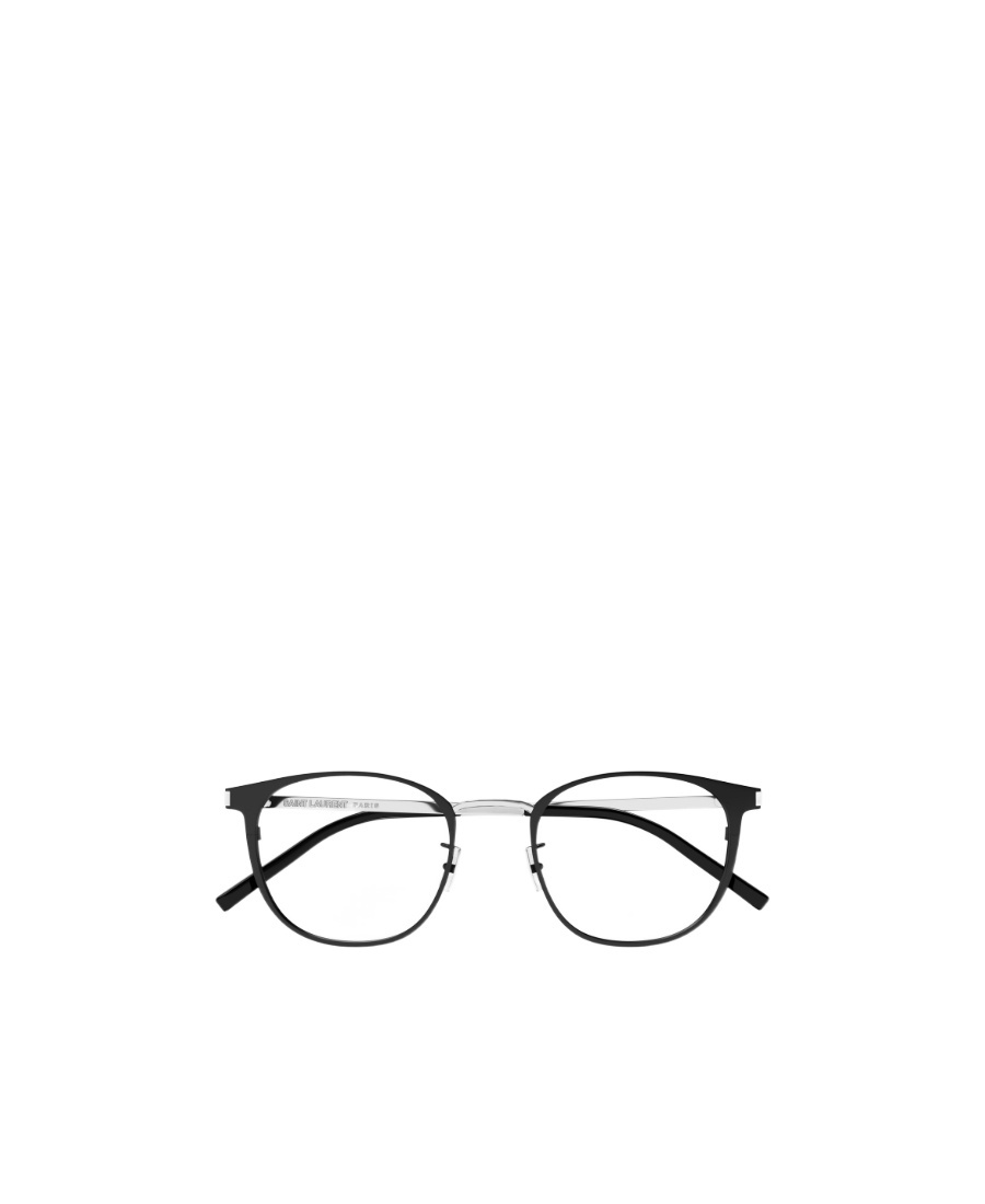 Saint Laurent Eyewear Round Frame Glasses In Black