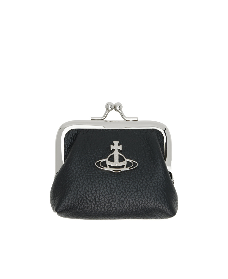 Vivienne Westwood Mini Frame Change Wallet In Black