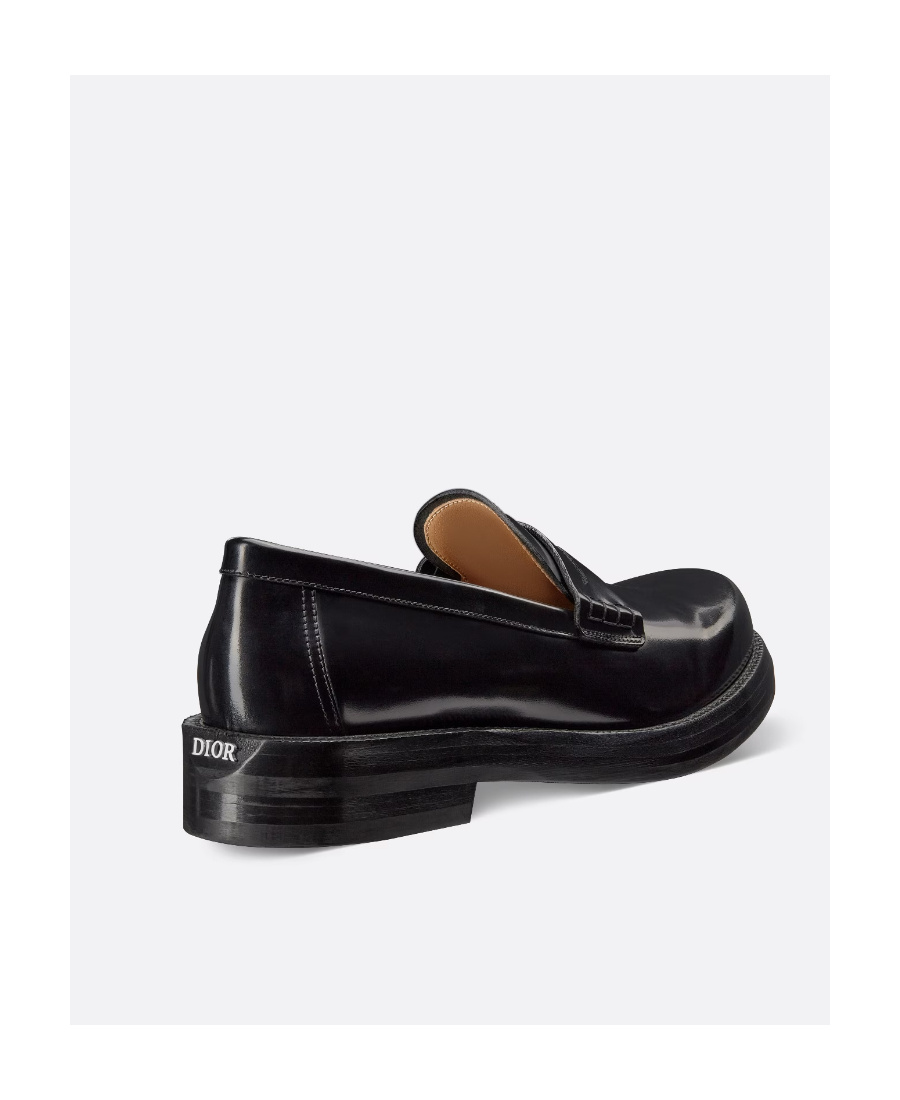 Dior Carlo Shiny Loafers In Black