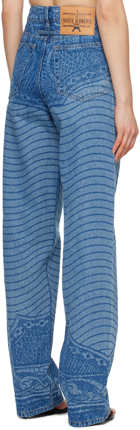 Jean Paul Gaultier Non-stretch Denim Jeans In Multi