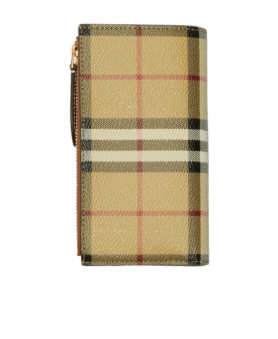 Burberry Vintage Check-pattern Bi-fold Wallet In Nude