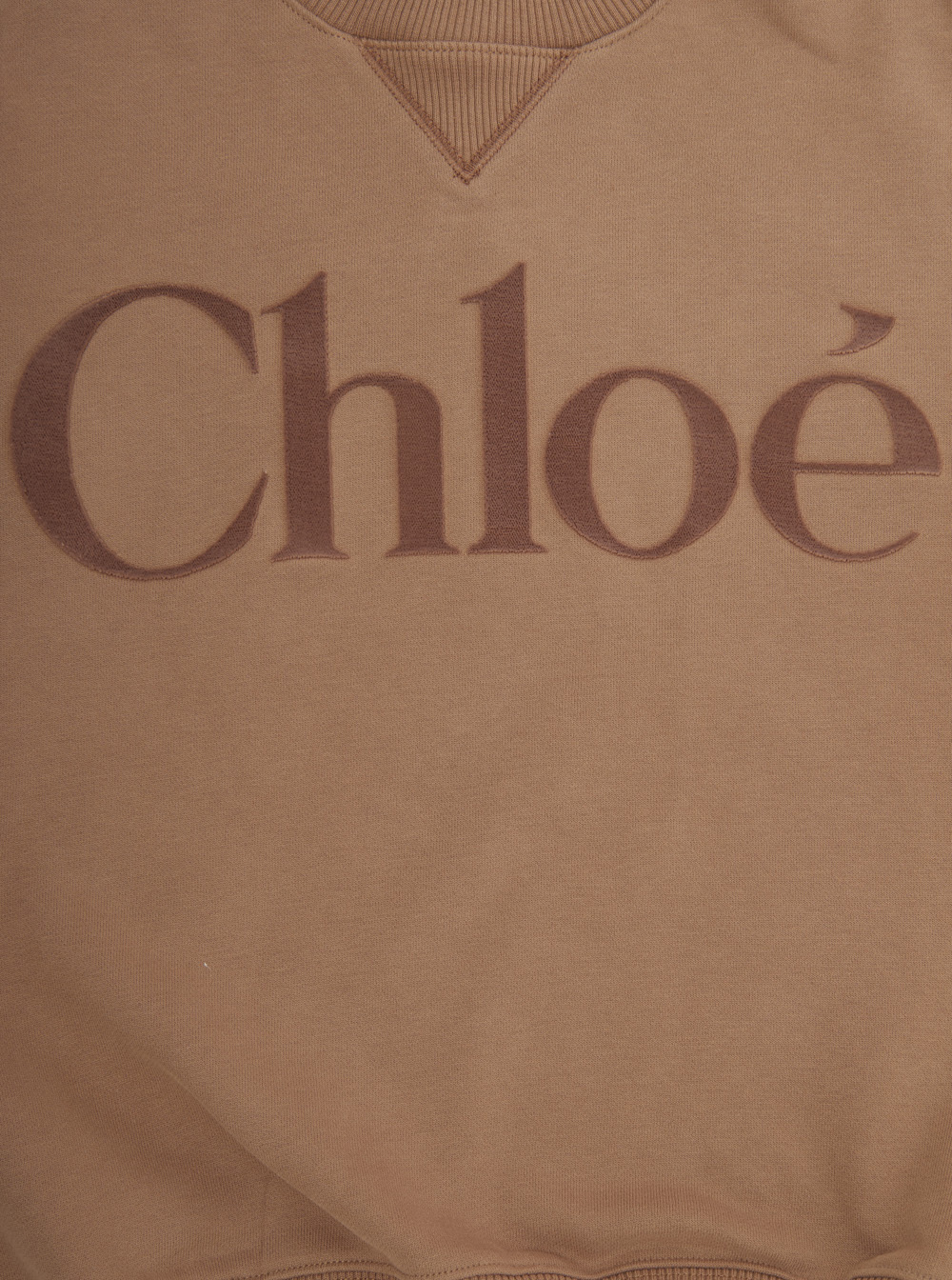 Chloé Logo-print Sweatshirt In Brown