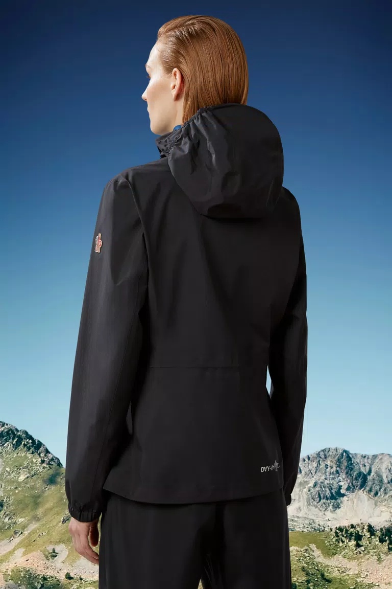 Moncler Valles Hooded Jacket Black In Black