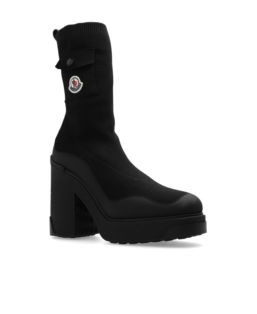 Shop Moncler Splora Pocket Ankle Boots In Black