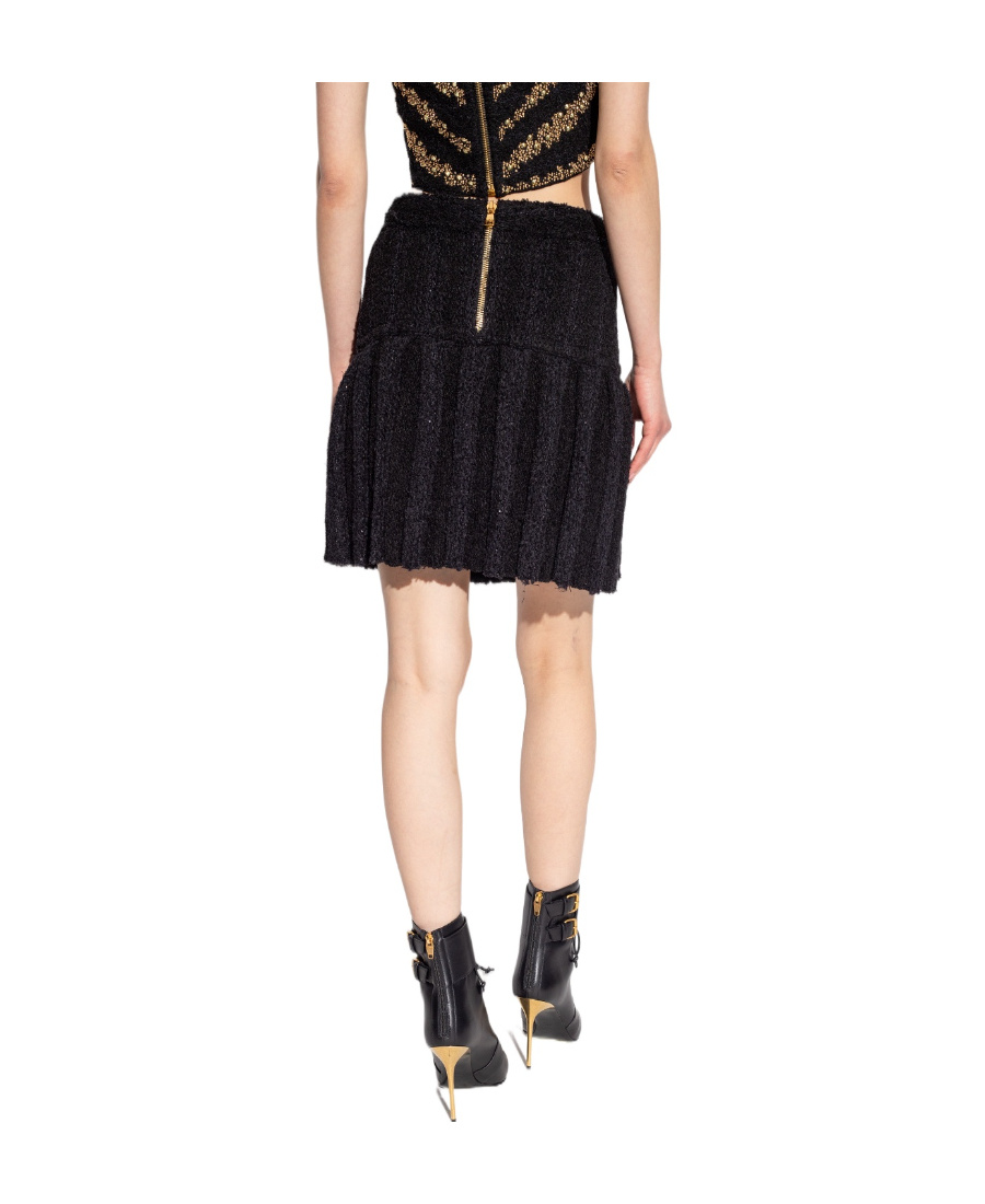Balmain Women's Skirt With Buttons In Black