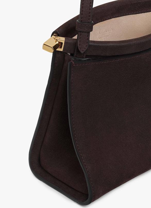 Alaïa Le Click Small Square Bag In Nubuck
