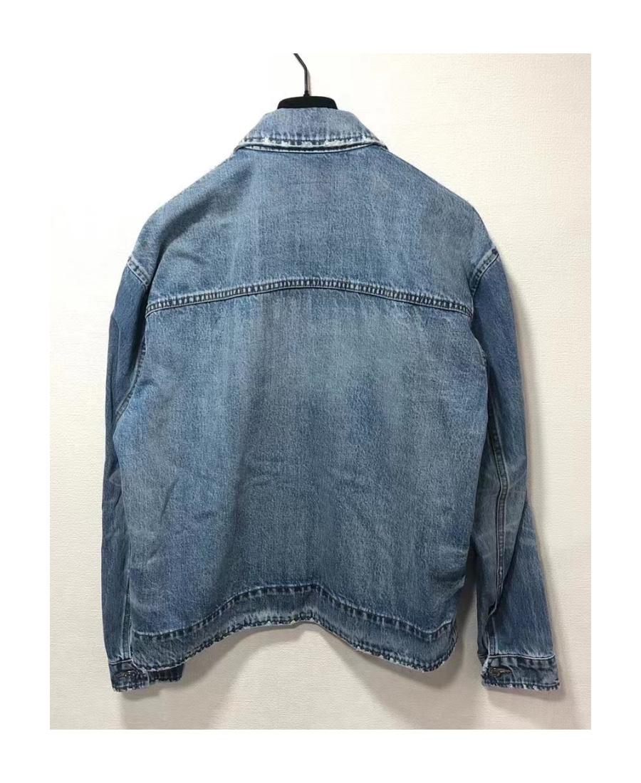 We11 Done Button-fastening Denim Jacket In Blue