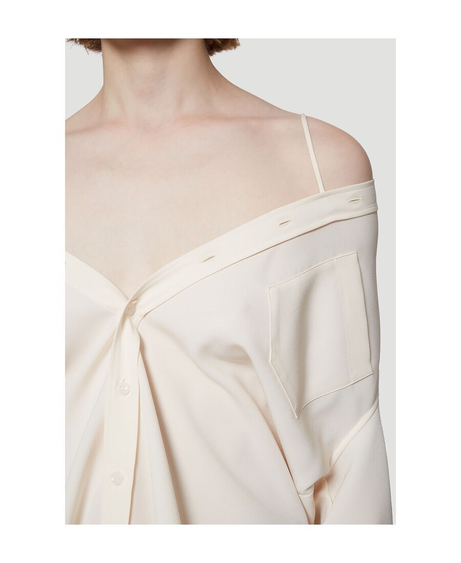 Maison Margiela Classic Plain Shirt In White
