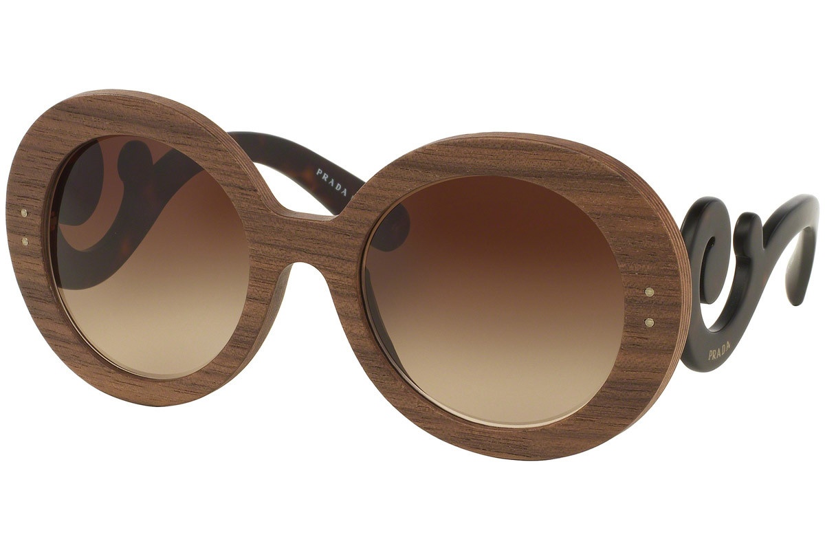 Prada Logo Sunglasses In Brown