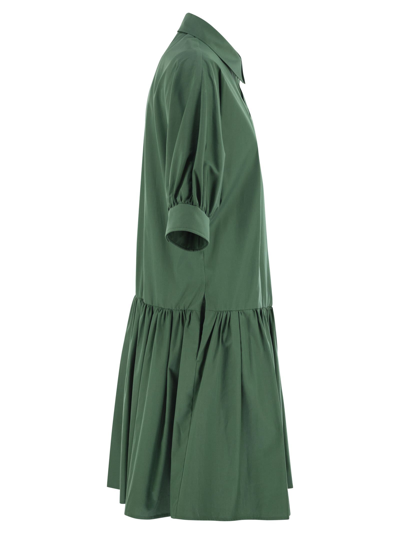 Max Mara Lapel Short Sleeve Dress