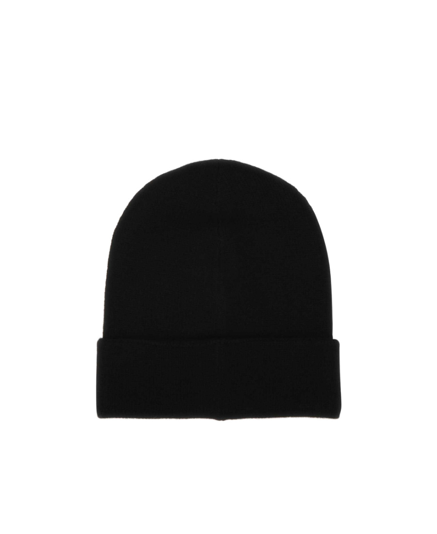 Alexander Mcqueen Wool And Cashmere Hat With Logo In Black