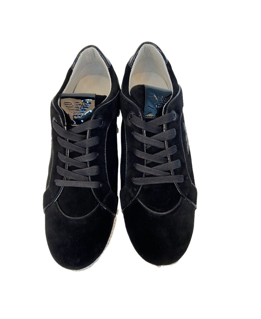 EMPORIO ARMANI LOGO DETAILS CASUAL SPORTS SHOES