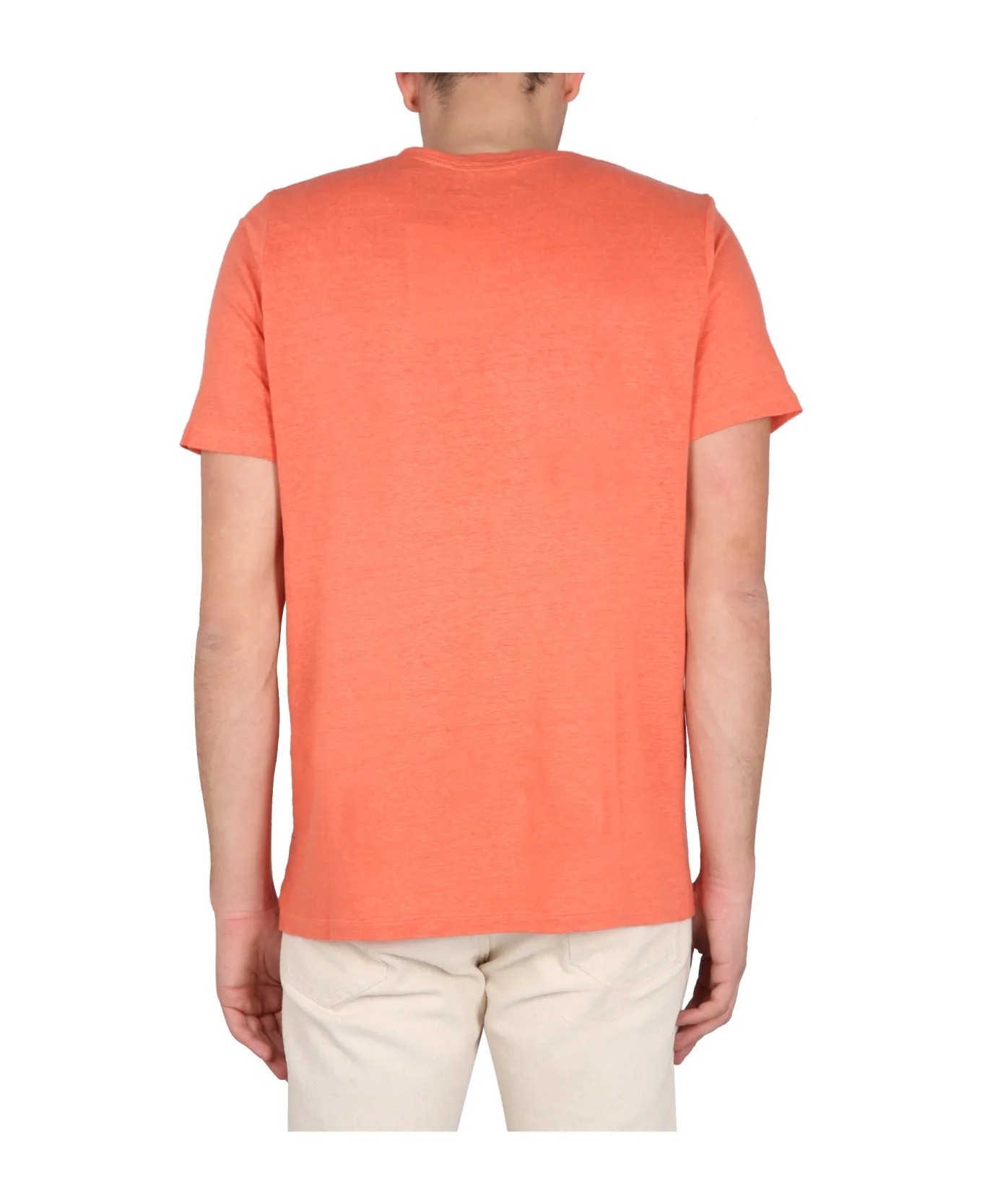 Isabel Marant Crew Neck Graphic Print Short Sleeves In Pink