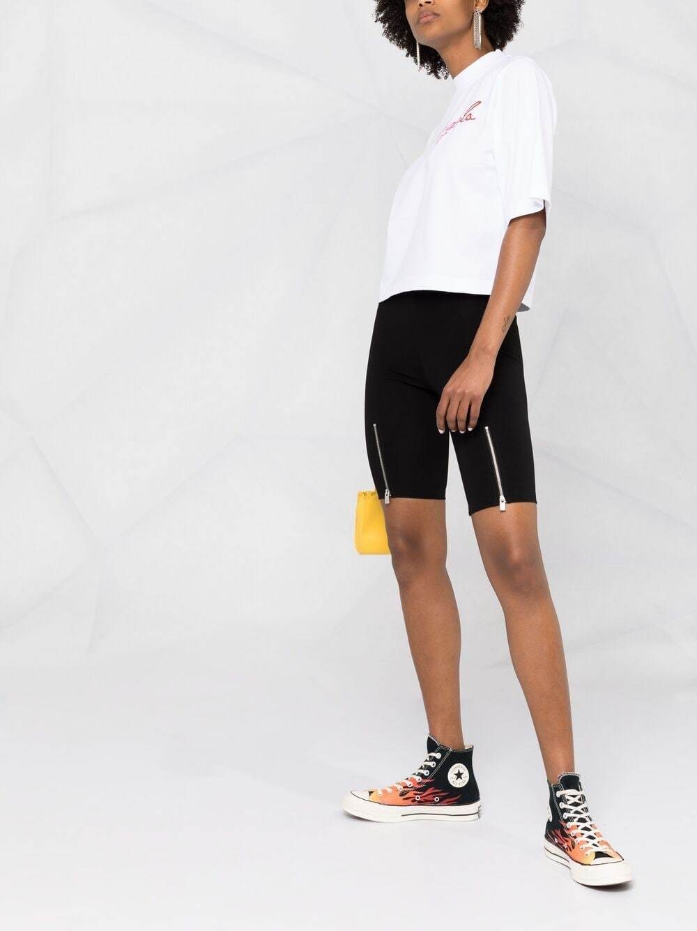 Palm Angels Logo-print Short-sleeve T-shirt In White