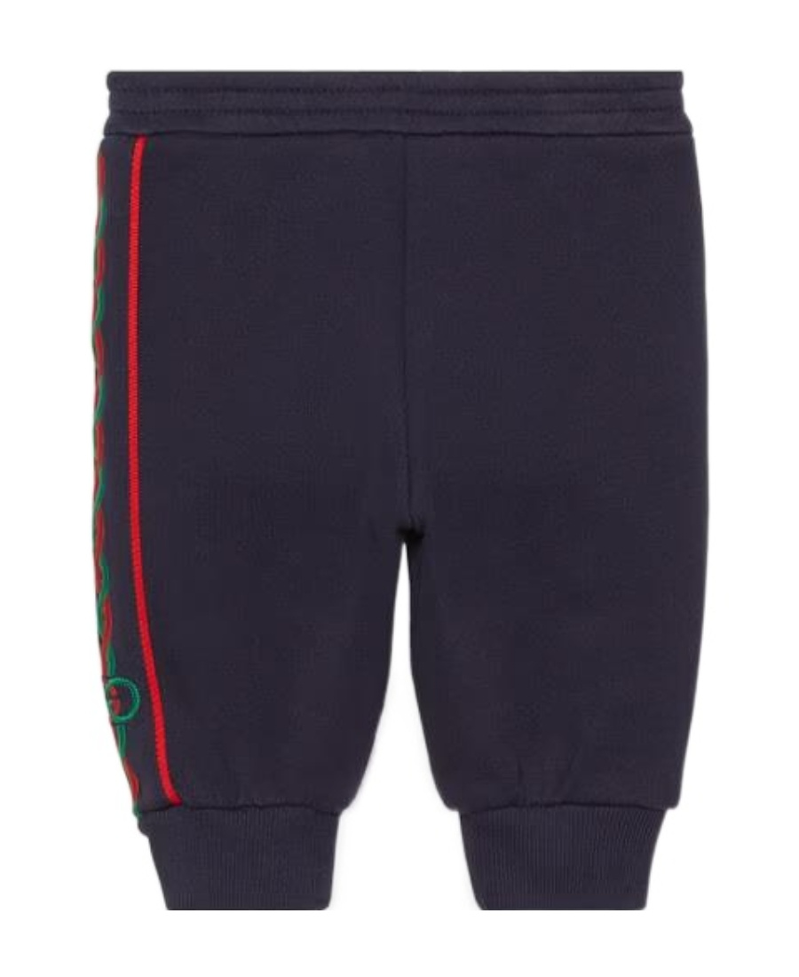 Gucci Side-stripe Track Pants In Blue