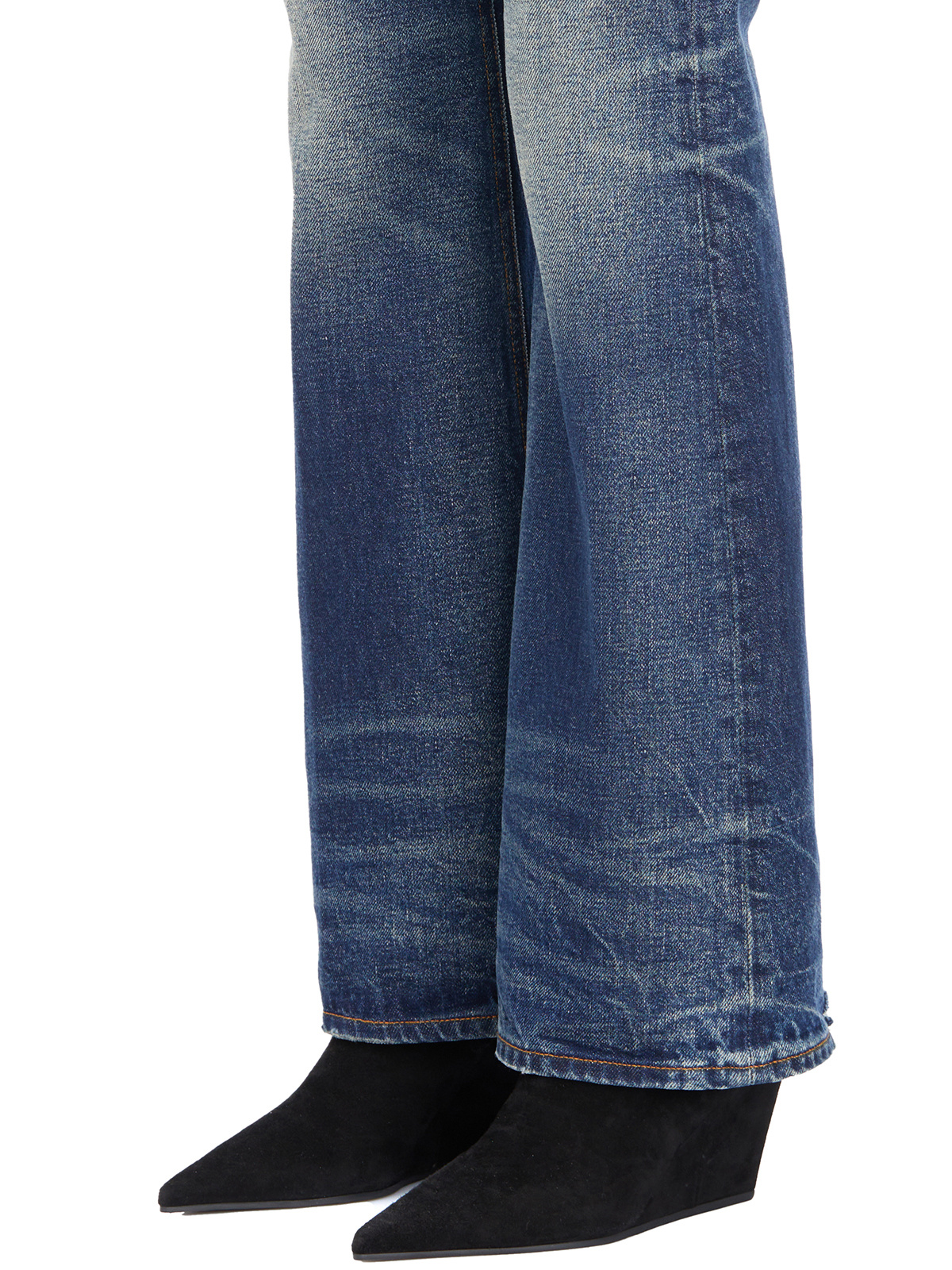 Haikure Five-pocket Denim Trousers In Blue