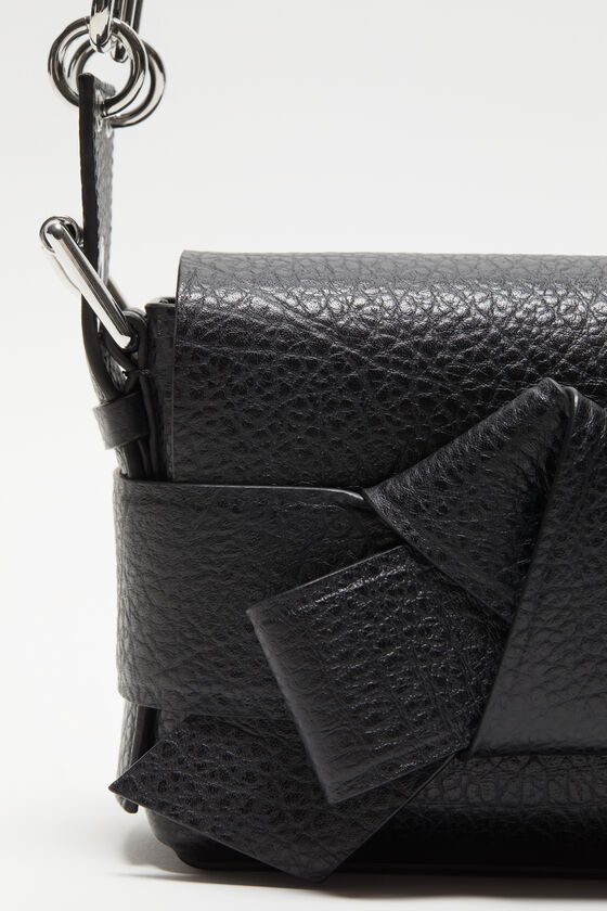 Acne Studios Musubi Shoulder Bag With Adjustable In Black