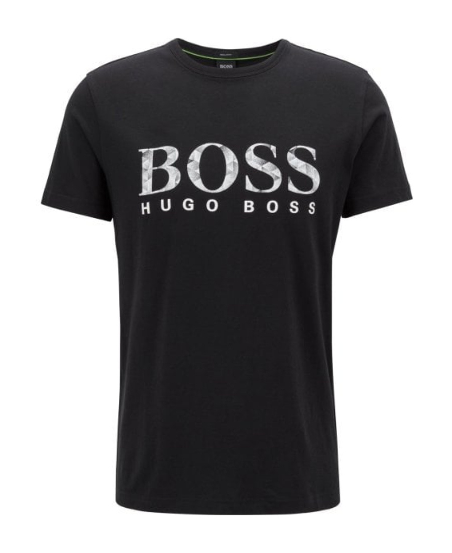 Hugo Boss T-shirt With Round Neck And Short Sleeves In Black