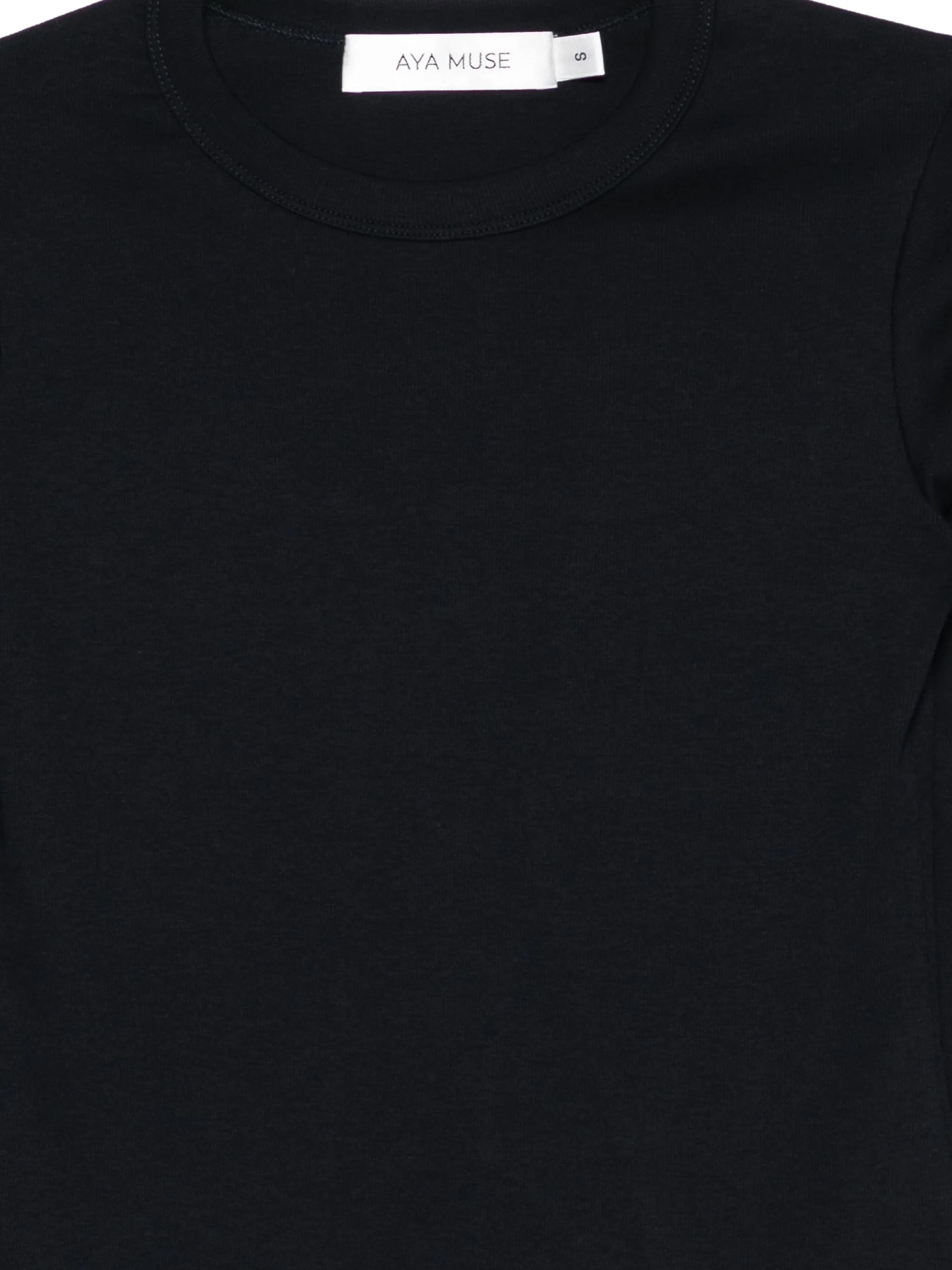 Aya Muse Ribbed Long Sleeve Shirt Clothing In Black