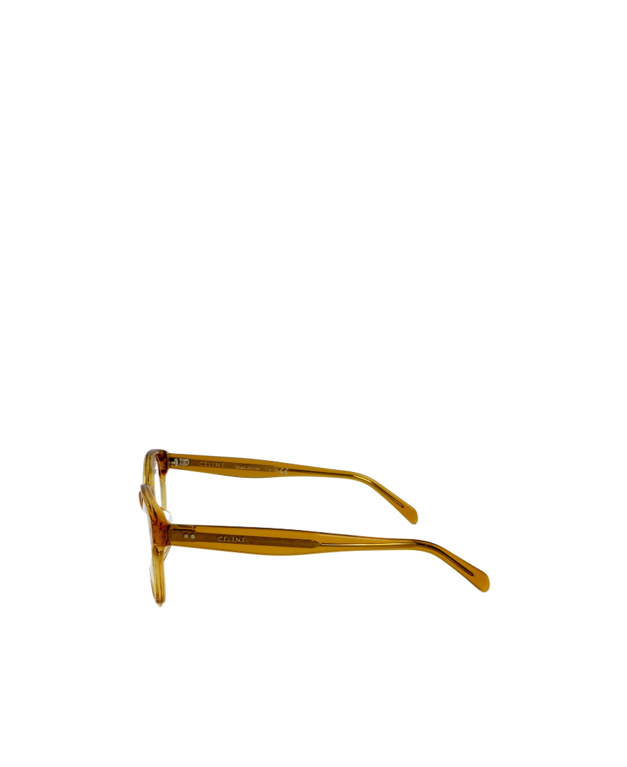 Celine Round Shaped Glasses In Yellow