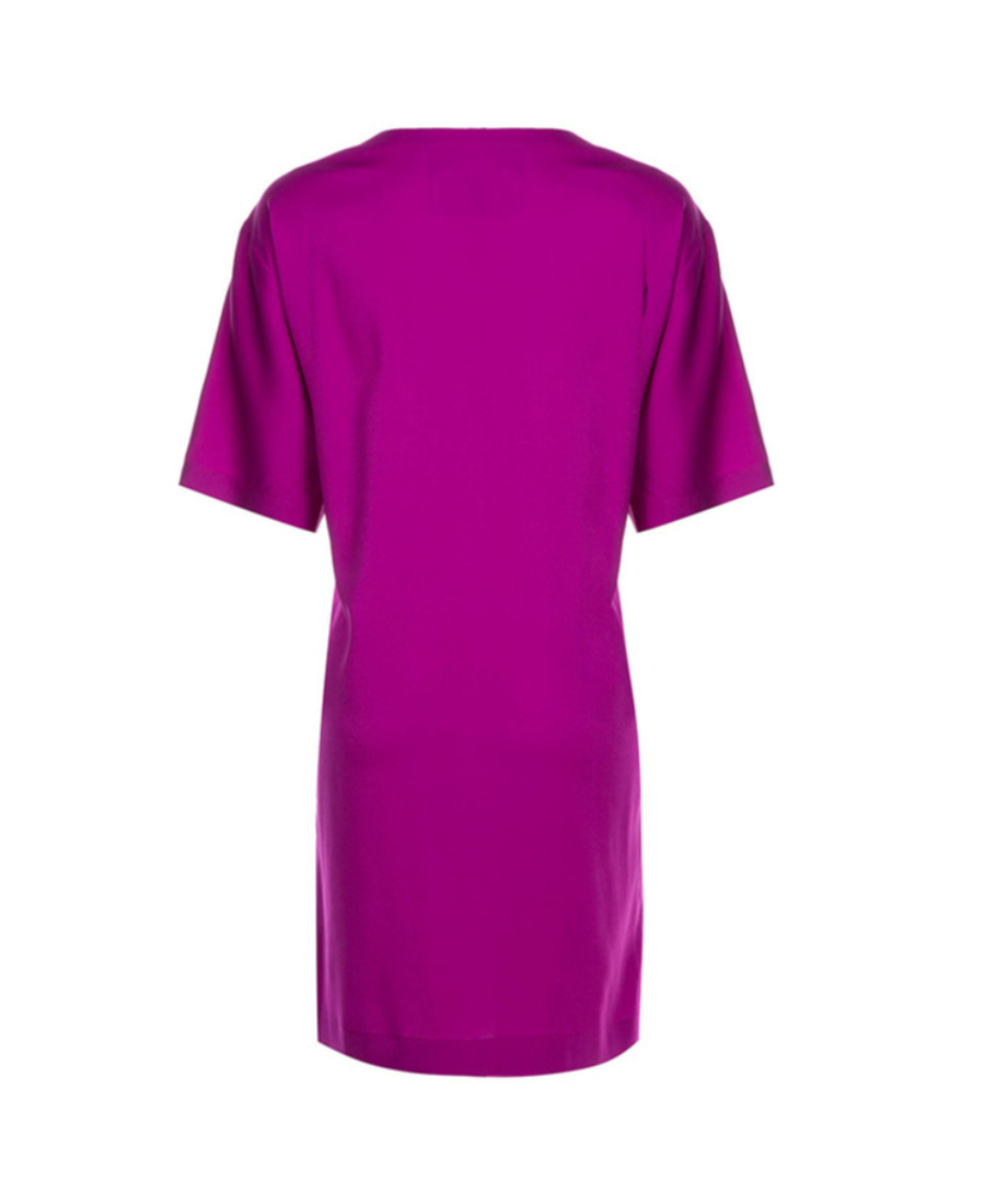 Moschino Logo Printed T-shirt In Purple