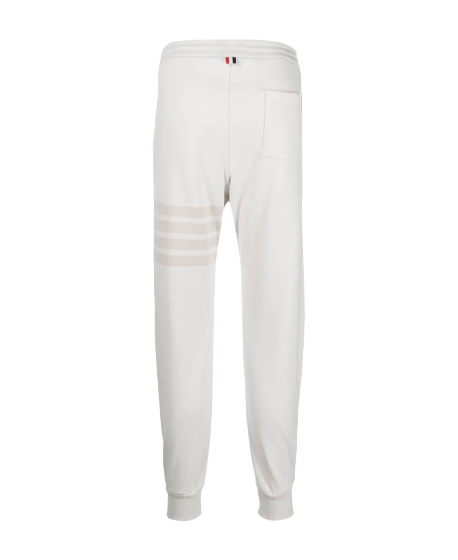 Thom Browne 4-bar Drawstring Track Pants In White