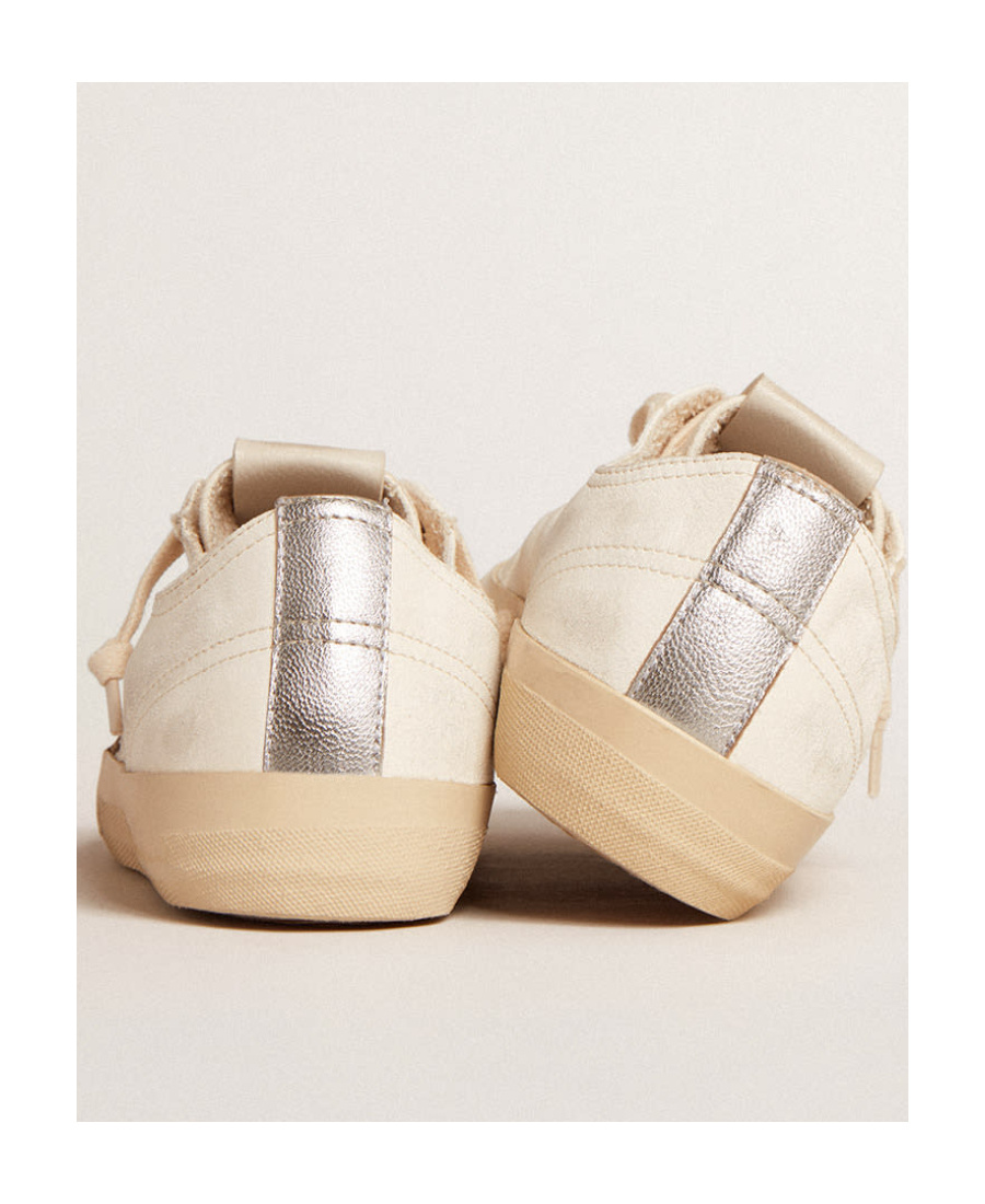 Golden Goose V-star Leather Sneakers In Nude