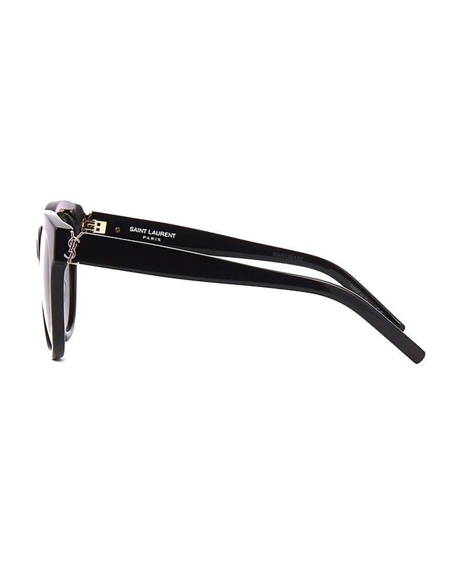 Saint Laurent Eyewear Round Frame Sunglasses In Black