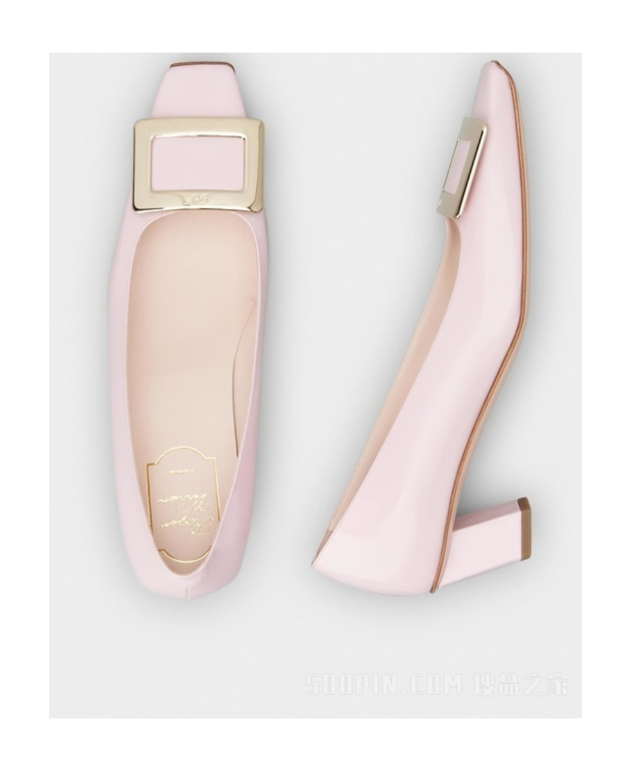 Roger Vivier Belle Vivier 45mm Leather Pumps In Pink