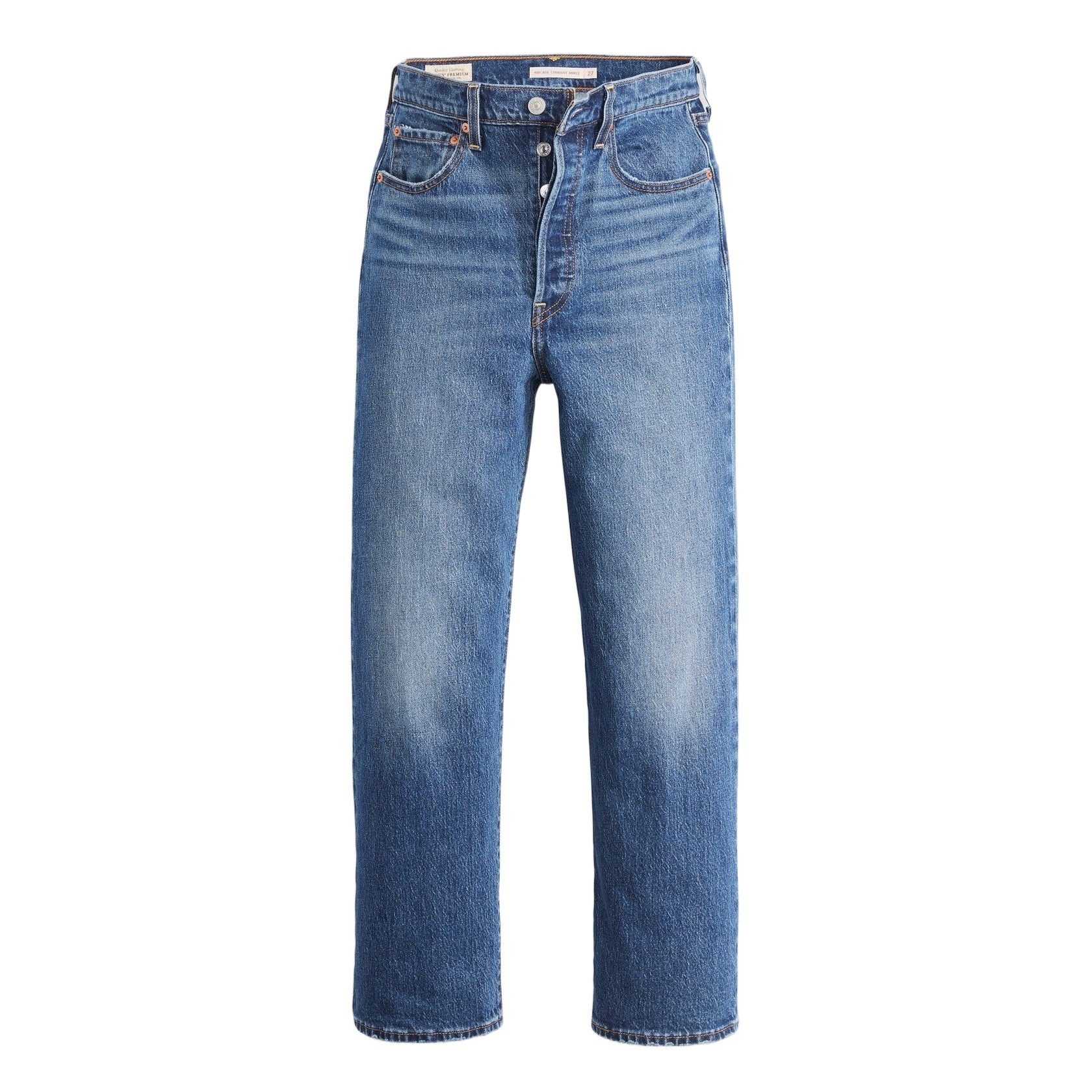 Levi's Straight Nine-quarter Jeans In Blue